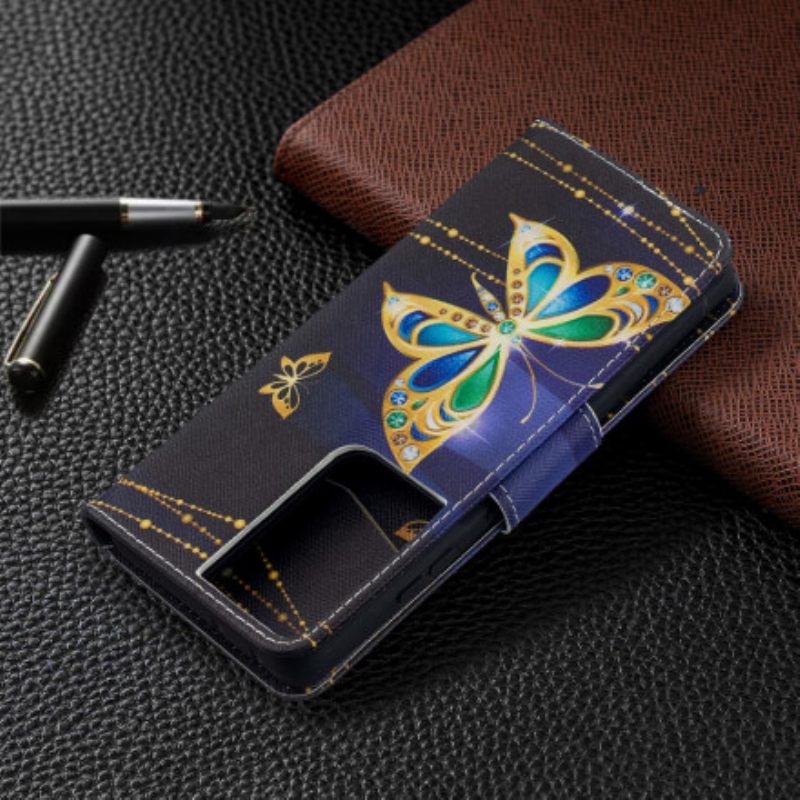 Κάλυμμα Samsung Galaxy S21 Ultra 5G Πεταλούδες Βασιλιάδες