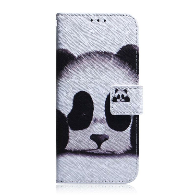 Θήκη Flip Samsung Galaxy S21 Ultra 5G Πρόσωπο Panda