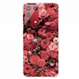Θήκη Samsung Galaxy S21 Ultra 5G Έντονα Λουλούδια