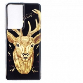 Θήκη Samsung Galaxy S21 Ultra 5G Fluorescent Majestic Stag