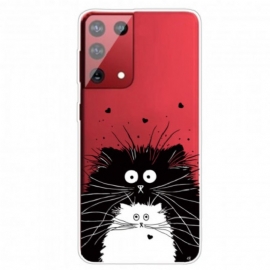 Θήκη Samsung Galaxy S21 Ultra 5G Κοιτάξτε Τις Γάτες