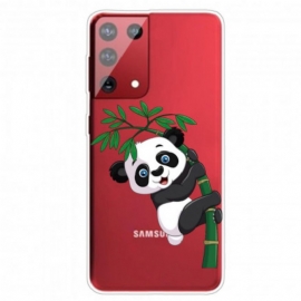 Θήκη Samsung Galaxy S21 Ultra 5G Panda On Bamboo