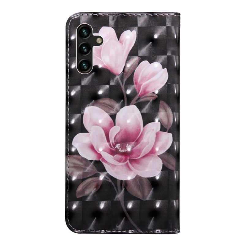 δερματινη θηκη Samsung Galaxy A13 5G Ανθισμένα Λουλούδια