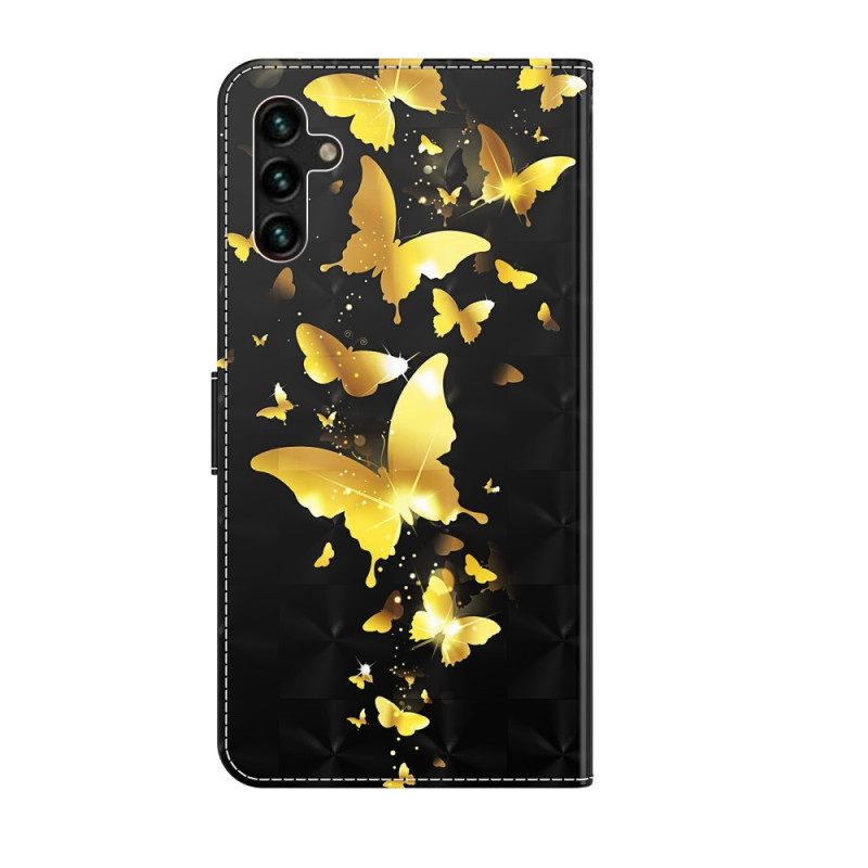 Κάλυμμα Samsung Galaxy A13 5G Κίτρινες Πεταλούδες