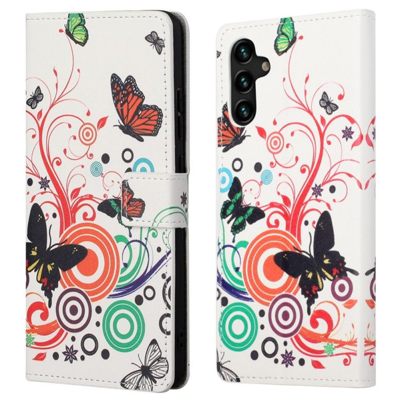 Κάλυμμα Samsung Galaxy A13 5G Πεταλούδες Και Λουλούδια
