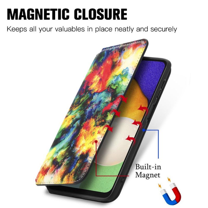 θηκη κινητου Samsung Galaxy A13 5G Θήκη Flip Σχεδιασμός Caseneo Rfid