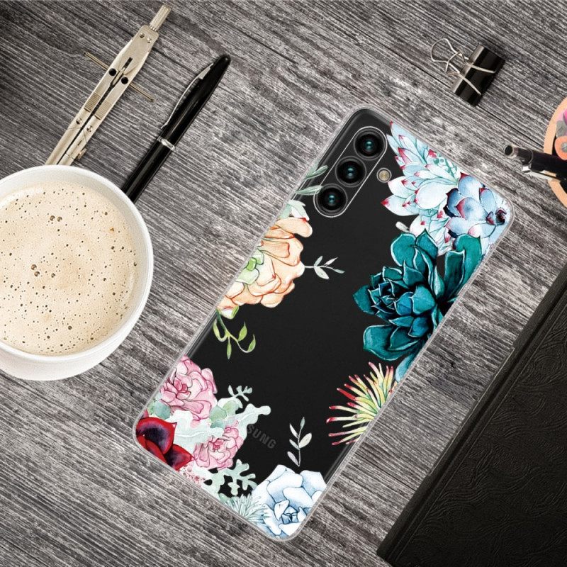 Θήκη Samsung Galaxy A13 5G Ακουαρέλα Λουλούδια