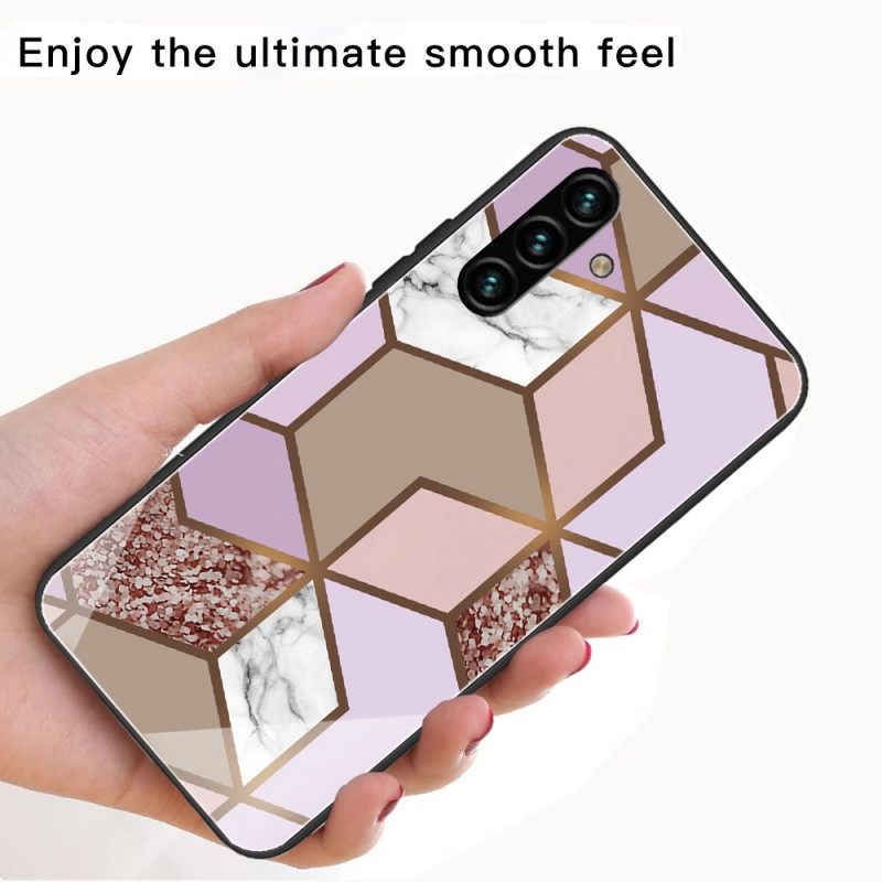 Θήκη Samsung Galaxy A13 5G Γυαλί Γεωμετρίας Από Μάρμαρο