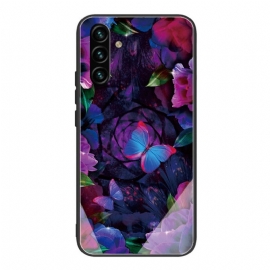 Θήκη Samsung Galaxy A13 5G Παραλλαγή Πεταλούδων Από Σκληρυμένο Γυαλί