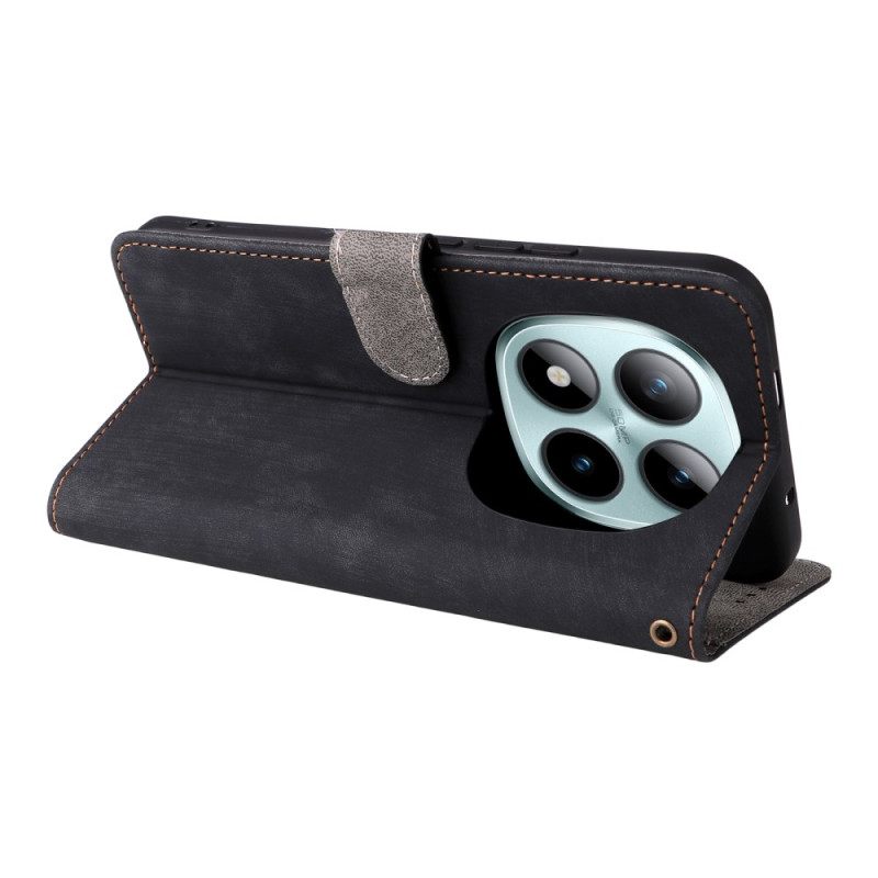 Δερματινη Θηκη Xiaomi Redmi Note 15 Pro 5g Κλείδωμα Rfid Και Λουράκι