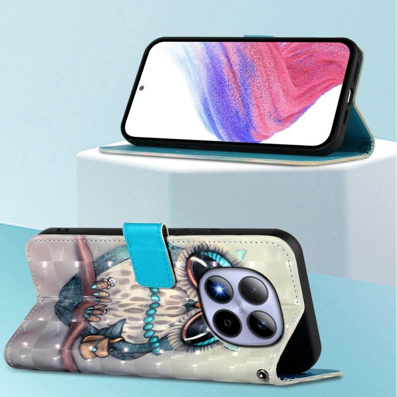 Δερματινη Θηκη Xiaomi Redmi Note 15 Pro 5g Κουκουβάγια