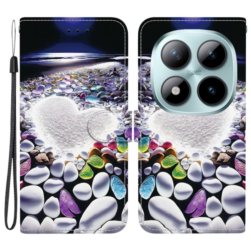 Δερματινη Θηκη Xiaomi Redmi Note 15 Pro 5g Λευκή Καρδιά