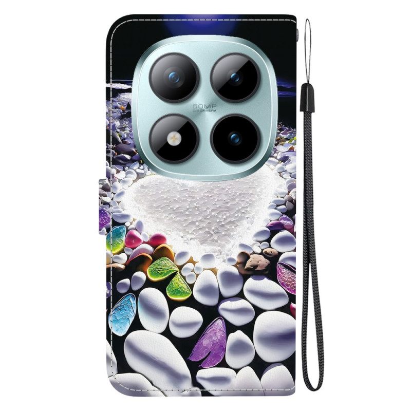 Δερματινη Θηκη Xiaomi Redmi Note 15 Pro 5g Λευκή Καρδιά