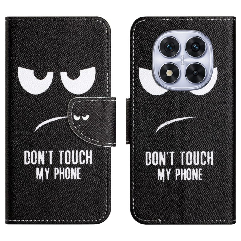 Δερματινη Θηκη Xiaomi Redmi Note 15 Pro 5g Μην Αγγίζετε Το Τηλέφωνό Μου