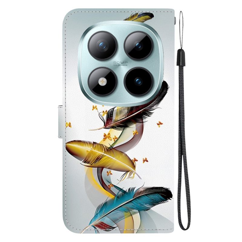 Δερματινη Θηκη Xiaomi Redmi Note 15 Pro 5g Πολύχρωμα Φτερά