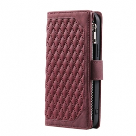 Δερματινη Θηκη Xiaomi Redmi Note 15 Pro 5g Ρετρό Καπιτονέ Σχέδιο Σιλικόνης