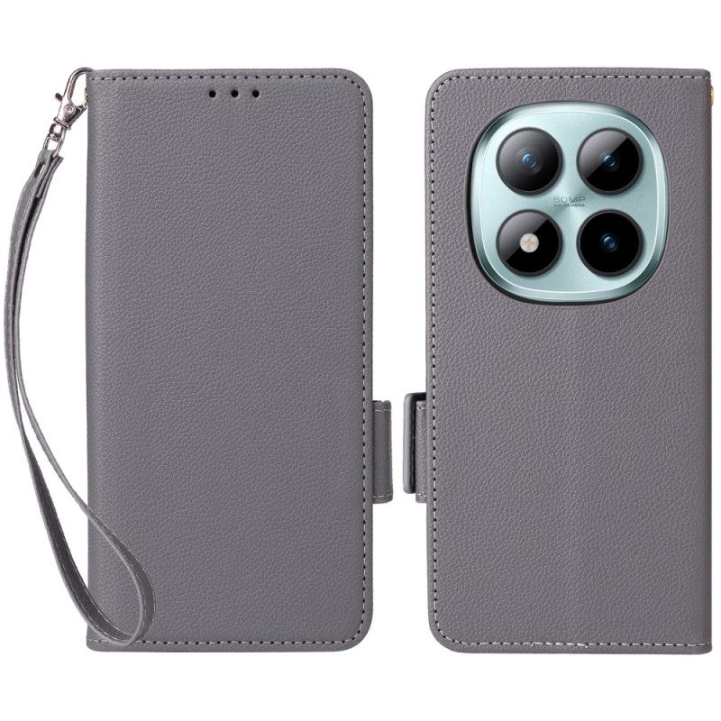 Δερματινη Θηκη Xiaomi Redmi Note 15 Pro 5g Τεχνητό Δέρμα Με Λουράκι