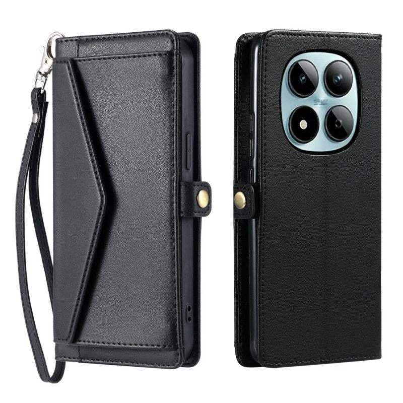 Δερματινη Θηκη Xiaomi Redmi Note 15 Pro 5g Τσάντα Σιλικόνης