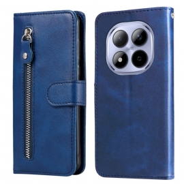 Δερματινη Θηκη Xiaomi Redmi Note 15 Pro 5g Τσέπη Με Φερμουάρ