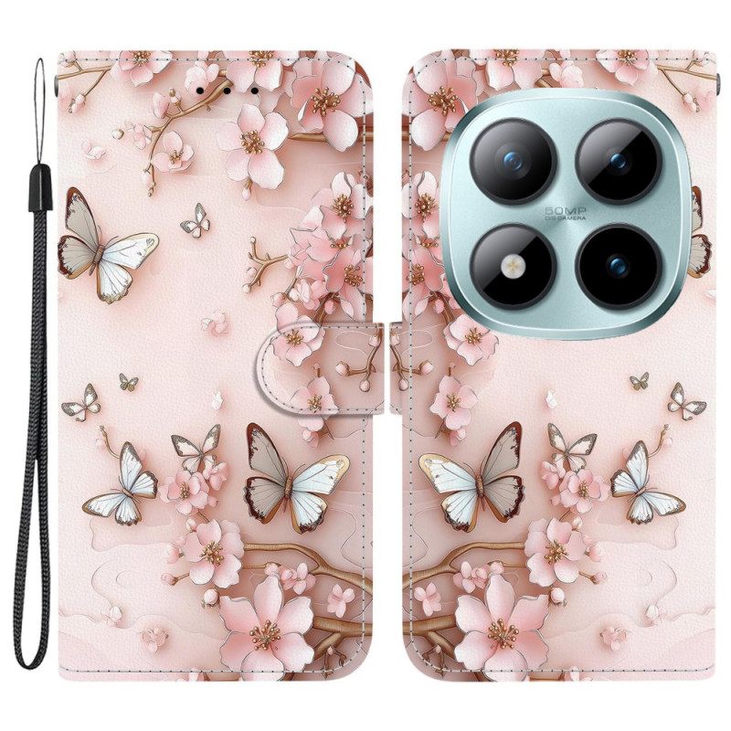 Θηκη Κινητου Xiaomi Redmi Note 15 Pro 5g Ροζ Πεταλούδες