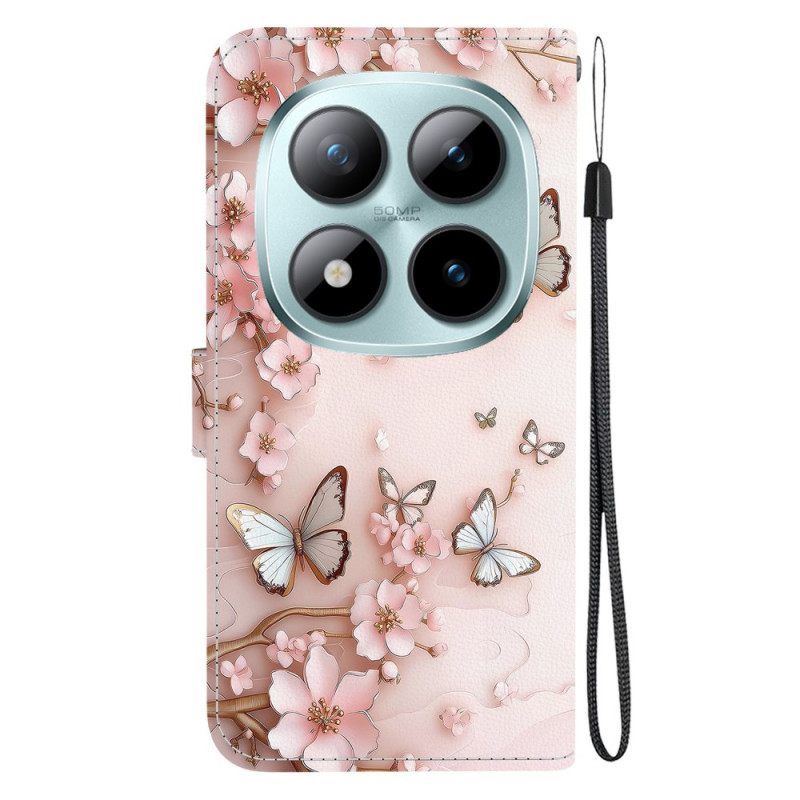 Θηκη Κινητου Xiaomi Redmi Note 15 Pro 5g Ροζ Πεταλούδες
