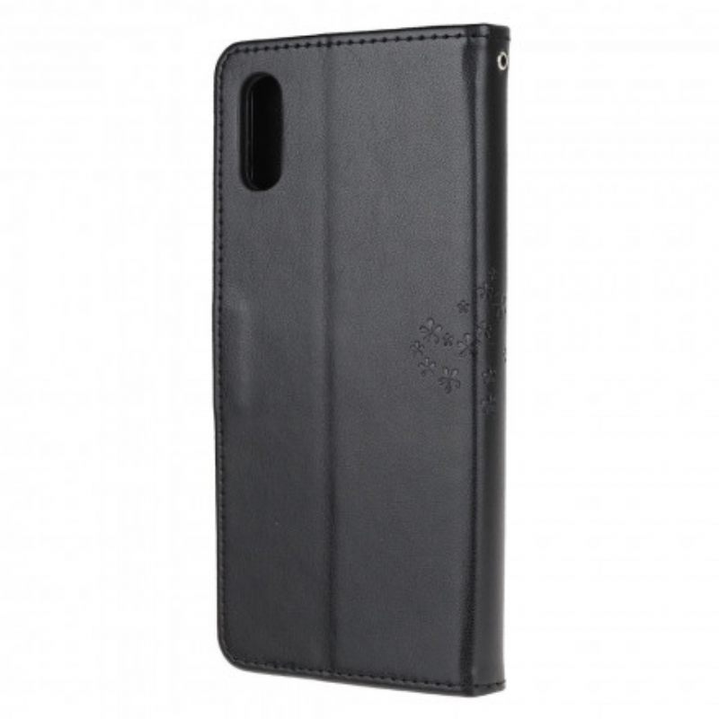 Κάλυμμα Samsung Galaxy XCover 5 με κορδονι Δέντρο Και Strappy Owls