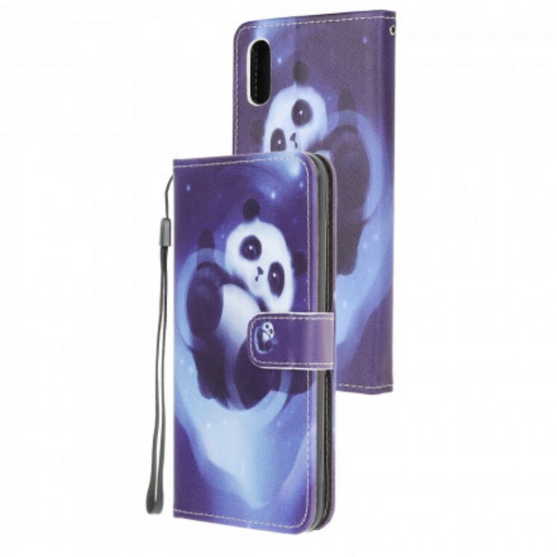 Κάλυμμα Samsung Galaxy XCover 5 με κορδονι Διαστημικό Panda Με Κορδόνι