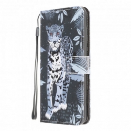 Κάλυμμα Samsung Galaxy XCover 5 με κορδονι Strappy Leopard