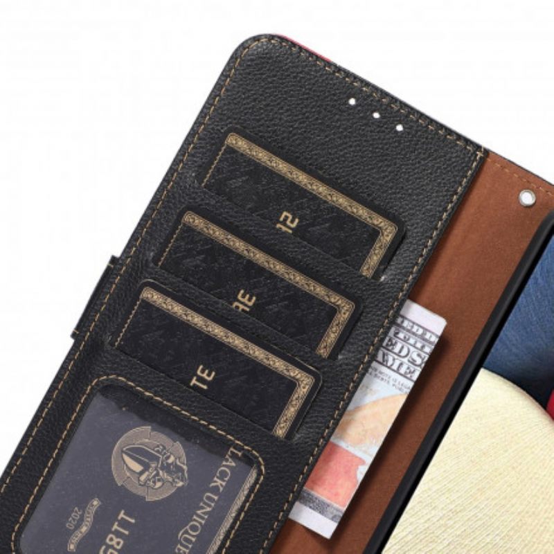 Κάλυμμα Samsung Galaxy XCover 5 Τεχνολογία Rfid Δέρματος Litchi