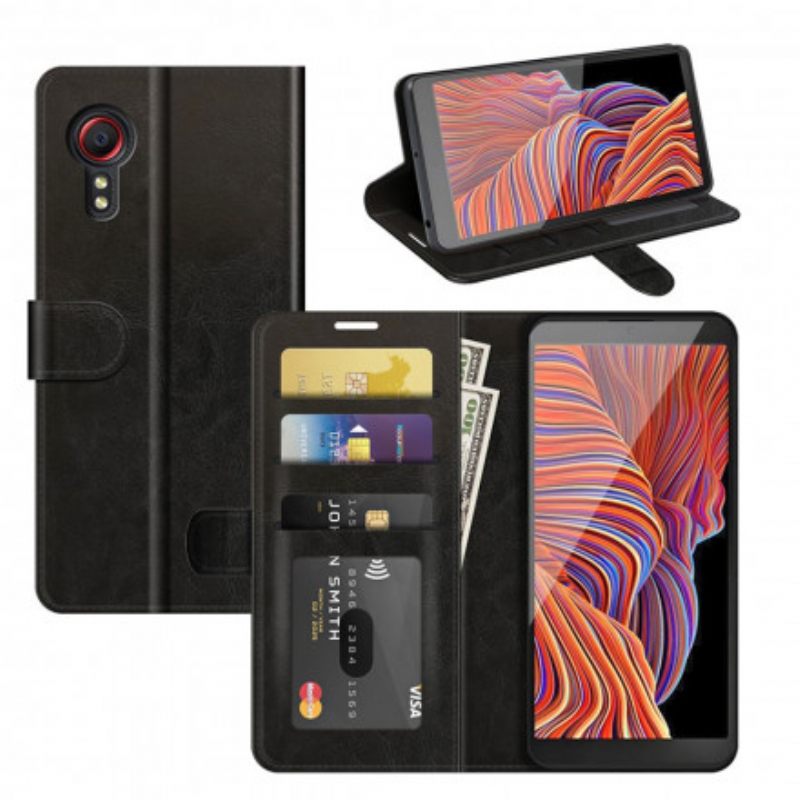 Θήκη Flip Samsung Galaxy XCover 5 Παραδοσιακό Δερμάτινο Στυλ