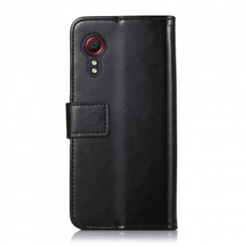 Θήκη Flip Samsung Galaxy XCover 5 Τρίχρωμο Δερμάτινο Εφέ