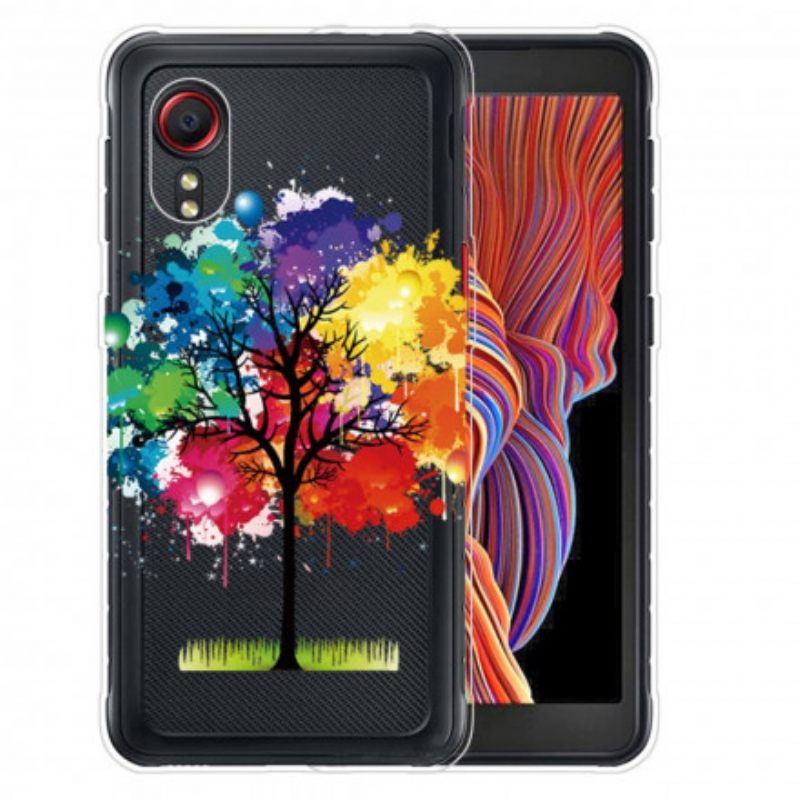 θηκη κινητου Samsung Galaxy XCover 5 Χωρίς Ραφή Ακουαρέλα Δέντρο