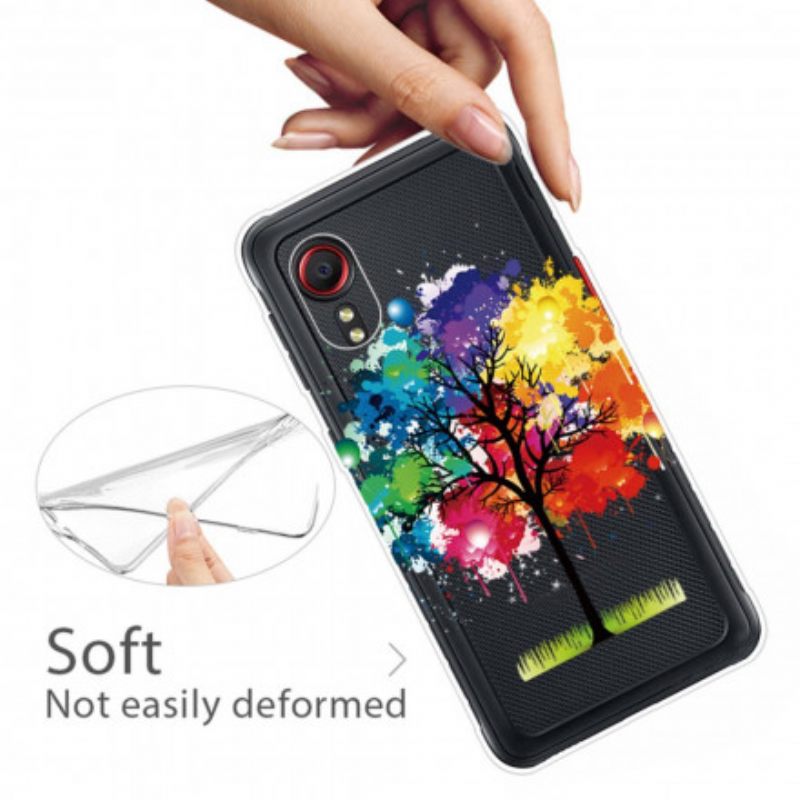 θηκη κινητου Samsung Galaxy XCover 5 Χωρίς Ραφή Ακουαρέλα Δέντρο