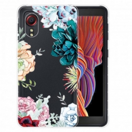 Θήκη Samsung Galaxy XCover 5 Άνευ Ραφής Λουλούδια Ακουαρέλας
