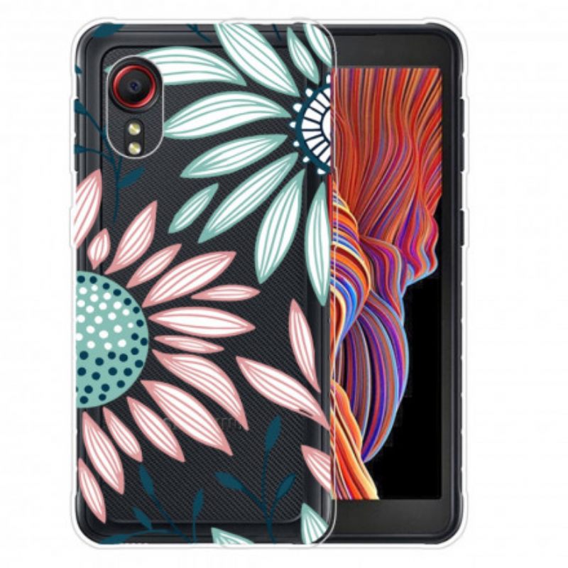 Θήκη Samsung Galaxy XCover 5 Διαφανές Ένα Λουλούδι