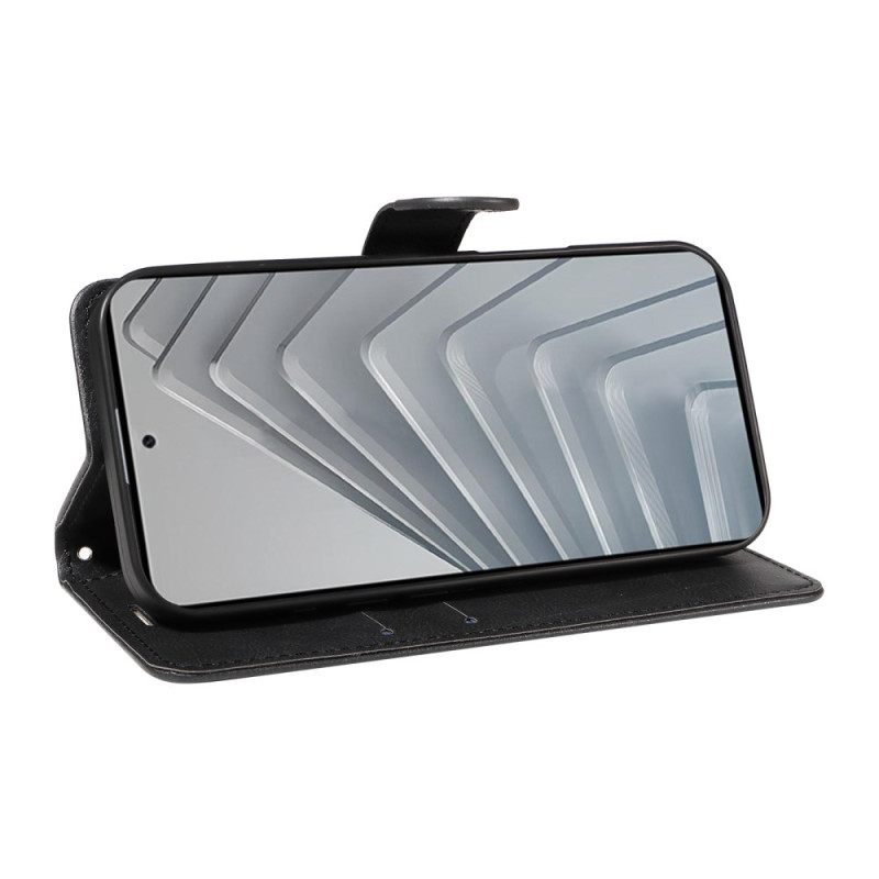 Δερματινη Θηκη Xiaomi Redmi Note 14 4g Απλό Τεχνητό Δέρμα Με Λουρί