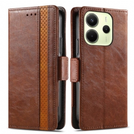 Δερματινη Θηκη Xiaomi Redmi Note 14 4g Caseneo Rfid Blocking Σιλικόνης