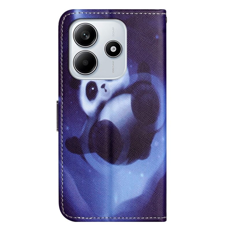 Δερματινη Θηκη Xiaomi Redmi Note 14 4g Διαστημικό Πάντα