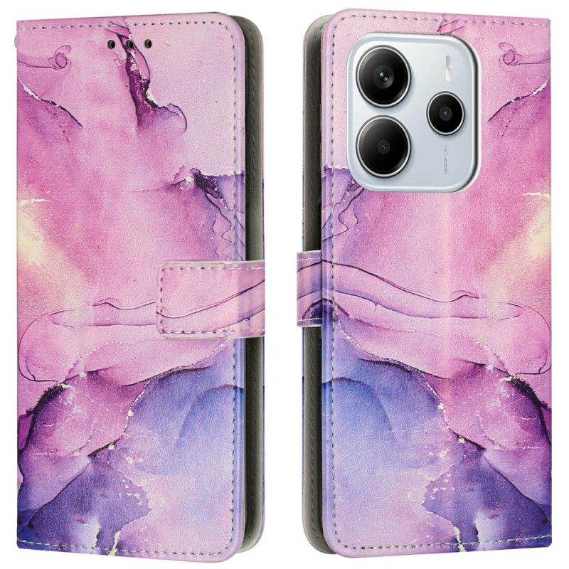 Δερματινη Θηκη Xiaomi Redmi Note 14 4g Εφέ Μαρμάρου