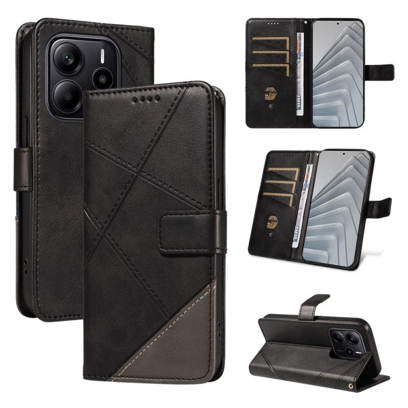 Δερματινη Θηκη Xiaomi Redmi Note 14 4g Γεωμετρικό Σχέδιο