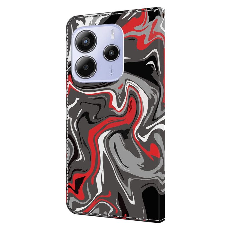 Δερματινη Θηκη Xiaomi Redmi Note 14 4g Καλλιτεχνικό Σχέδιο