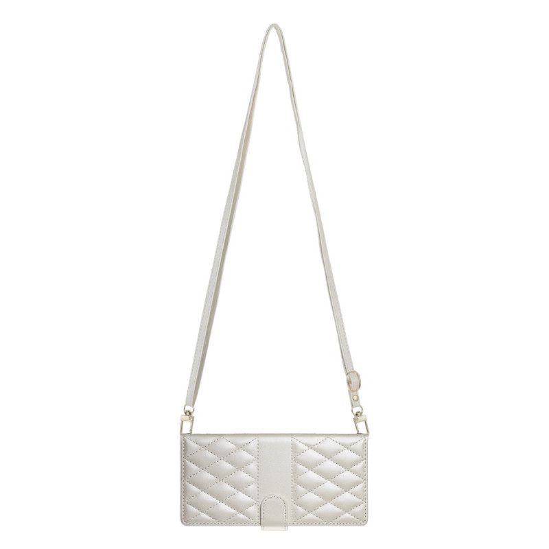 Δερματινη Θηκη Xiaomi Redmi Note 14 4g Καπιτονέ Με Λουρί Και Λουρί Ώμου