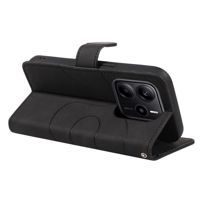 Δερματινη Θηκη Xiaomi Redmi Note 14 4g Κυματιστές Γραμμές