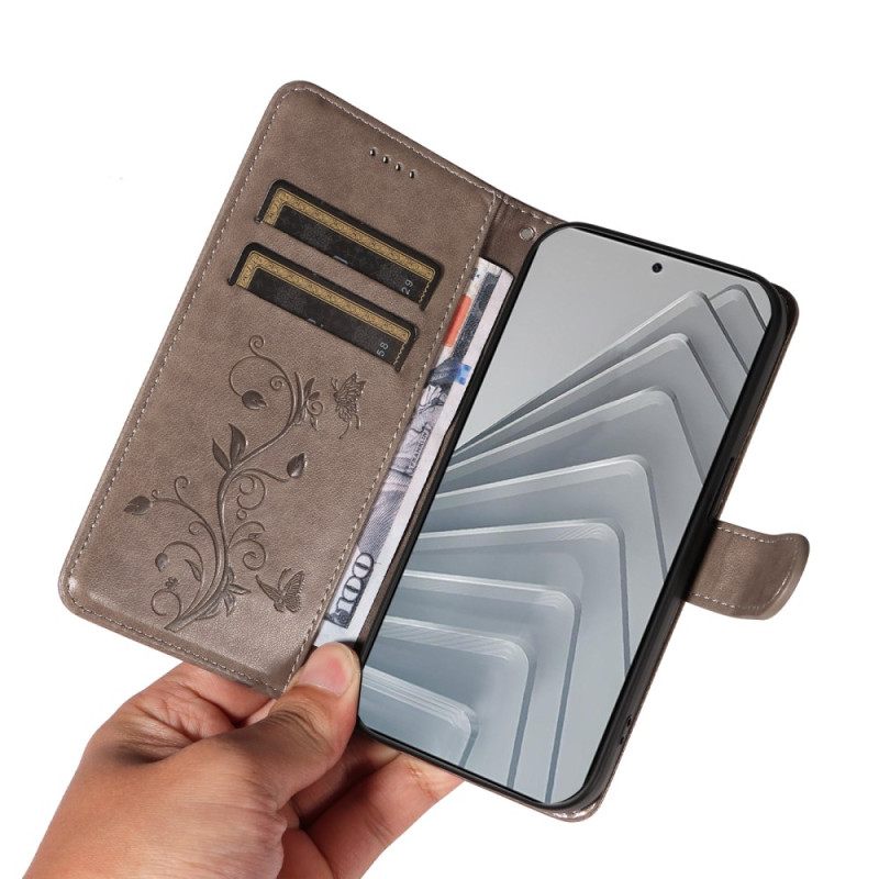 Δερματινη Θηκη Xiaomi Redmi Note 14 4g Λουλουδάτα Σχέδια