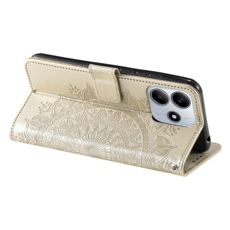 Δερματινη Θηκη Xiaomi Redmi Note 14 4g Μάνταλα Ήλιος Σιλικόνης