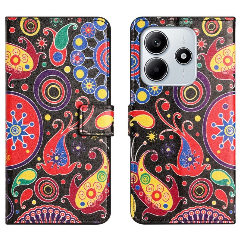 Δερματινη Θηκη Xiaomi Redmi Note 14 4g Μοτίβο Γαλαξία