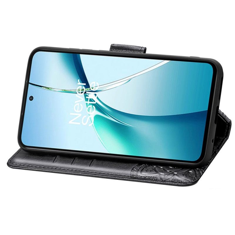 Δερματινη Θηκη Xiaomi Redmi Note 14 4g Μπαρόκ Πεταλούδα Σιλικόνης