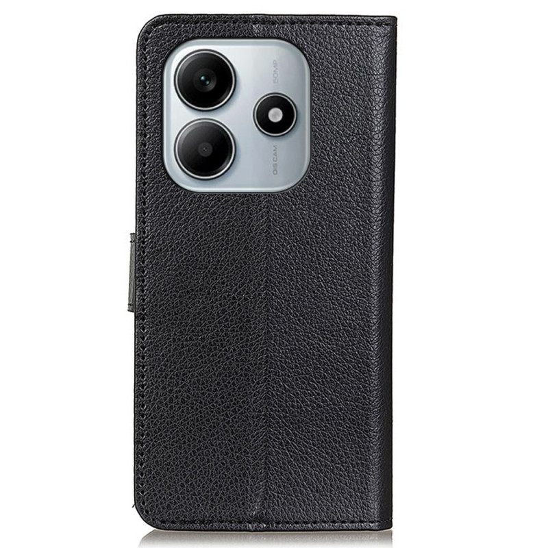 Δερματινη Θηκη Xiaomi Redmi Note 14 4g Παραδοσιακό Τεχνητό Δέρμα