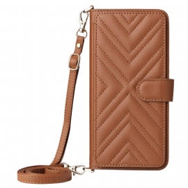 Δερματινη Θηκη Xiaomi Redmi Note 14 4g Πορτοφόλι Premium Με Λουρί Και Λουρί Ώμου