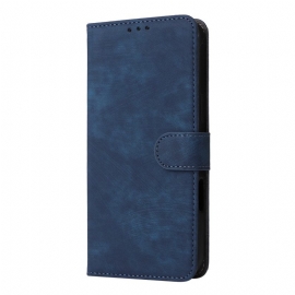 Δερματινη Θηκη Xiaomi Redmi Note 14 4g Προστασία Rfid Εφέ Σουέτ Με Λουρί Σιλικόνης